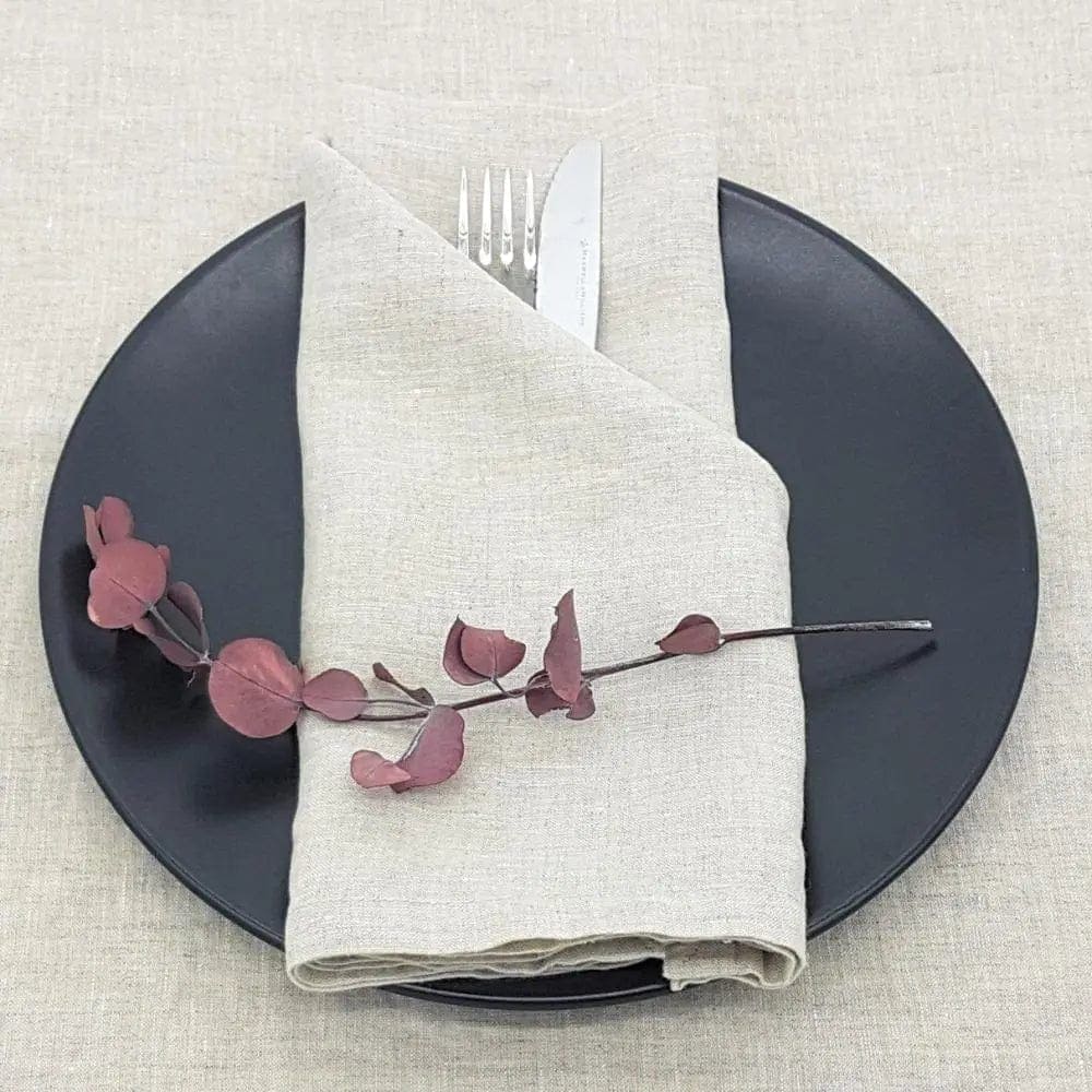 Natural Pure Linen Napkin 50cm x 50cm French Flax Cloth by Marc Oliver Marc Oliver