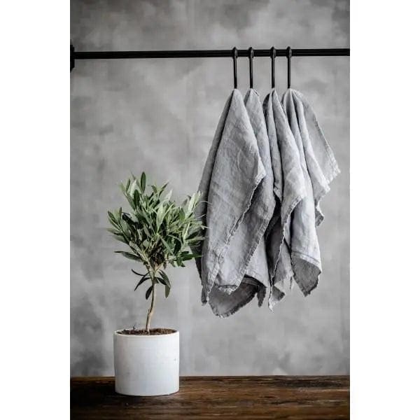 Linen cloth napkin light grey 50cm x 50cm 100% French Flax Linen by Marc Oliver Marc Oliver