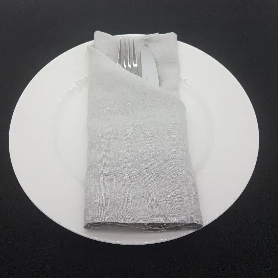 Linen cloth napkin light grey 50cm x 50cm 100% French Flax Linen by Marc Oliver Marc Oliver