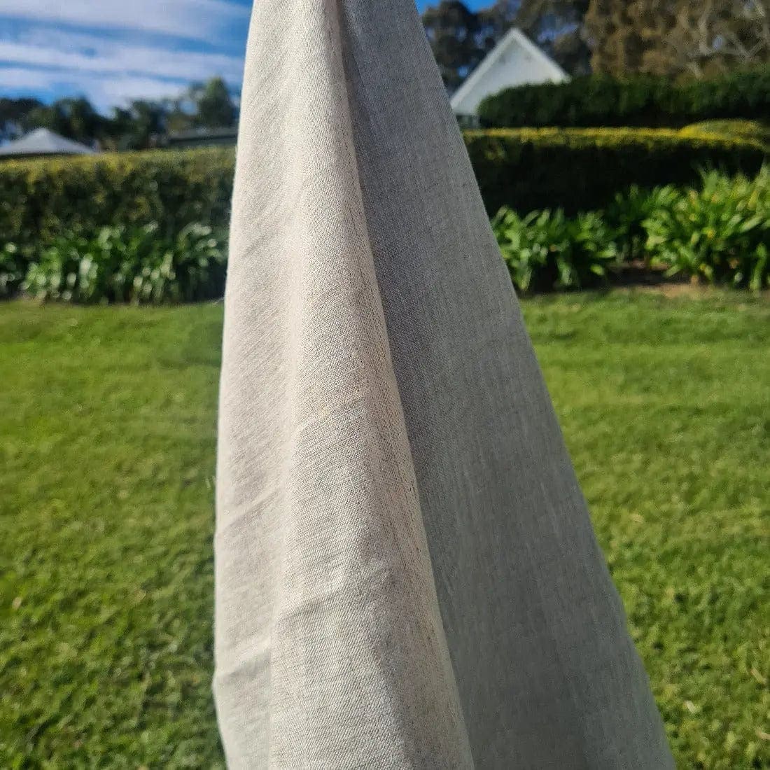 Natural Linen Baby Swaddle Blanket 110cm x 110cm fully sewn hem French Flax by Marc Oliver Marc Oliver